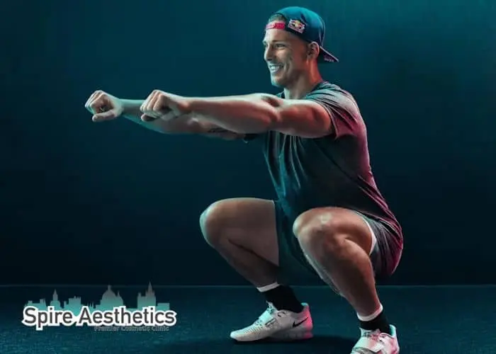Image of man build leg muscle York through exercise