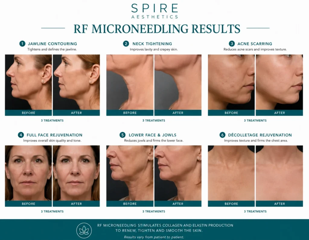 RF Microneedling Skin tightening York results